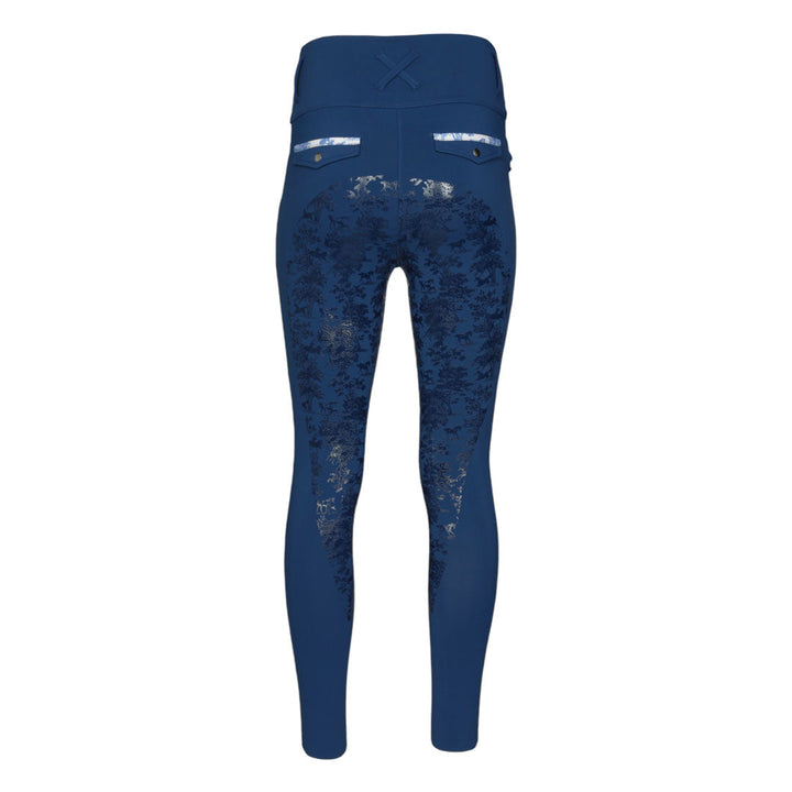 Dapplebay Equestrian Toile Essential Tights-Navy