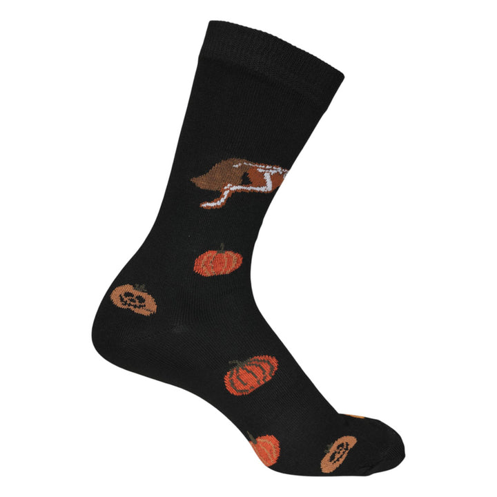 Dapplebay Pumpkin Jumper Knit Crew Socks-Dapplebay.com