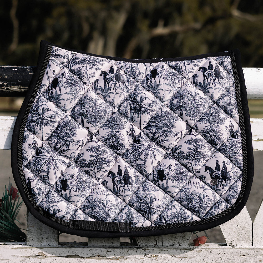 Tropical Toile Jump Saddle Pad ~ LIMITED EDITION