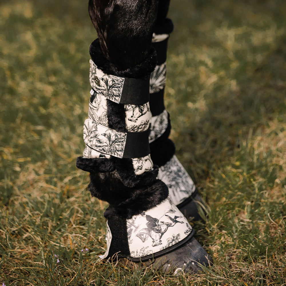 Tropical Toile Brush Boots ~ LIMITED EDITION