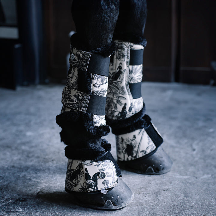 Tropical Toile Brush Boots ~ LIMITED EDITION