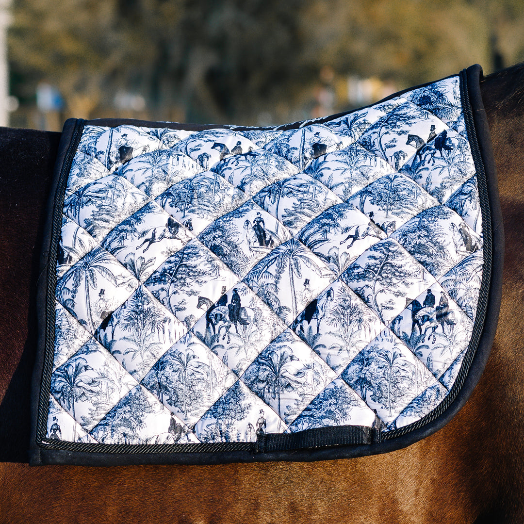 Tropical Toile Dressage Saddle Pad ~ LIMITED EDITION