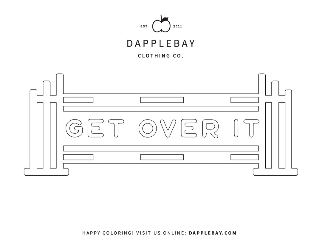 Coloring Page - Get Over It