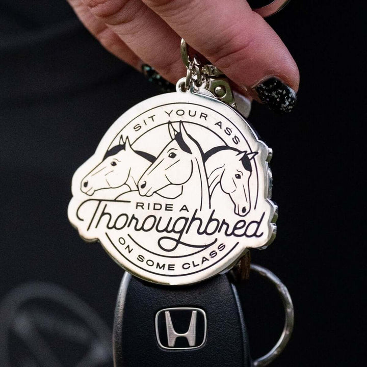 Dapplebay Ride A Thoroughbred - Keychain