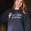 Dapplebay Iced Coffee & Horses Sweatshirt