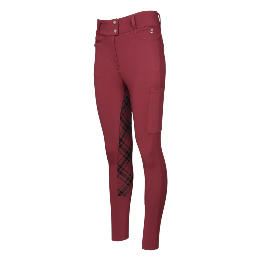 Dapplebay Holiday Plaid Riding Breeches - RED - Dapplebay.com