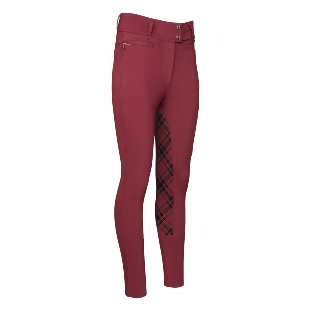 Dapplebay Holiday Plaid Riding Breeches - RED - Dapplebay.com