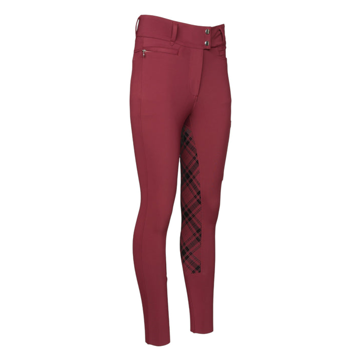 Dapplebay Holiday Plaid Riding Breeches - RED - Dapplebay.com