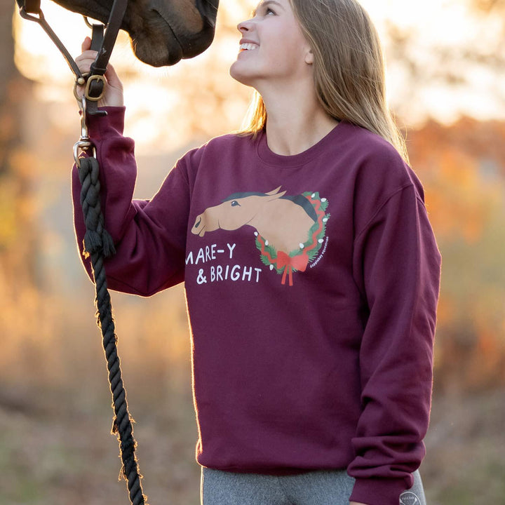 Dapplebay Mare-y & Bright Crewneck  Sweatshirt-Dapplebay.com