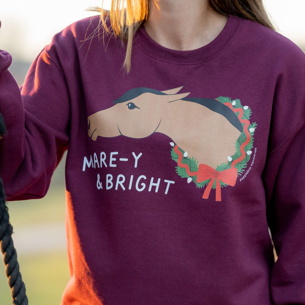 Dapplebay Mare-y & Bright Crewneck  Sweatshirt-Dapplebay.com