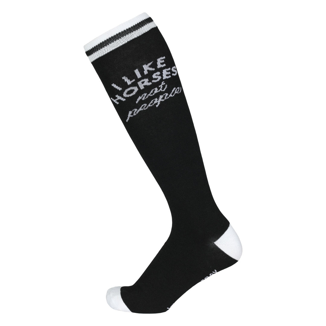 Dapplebay Knit Boot Socks - I Like Horses