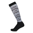 Dapplebay Slick Boot Socks - I Like Horses