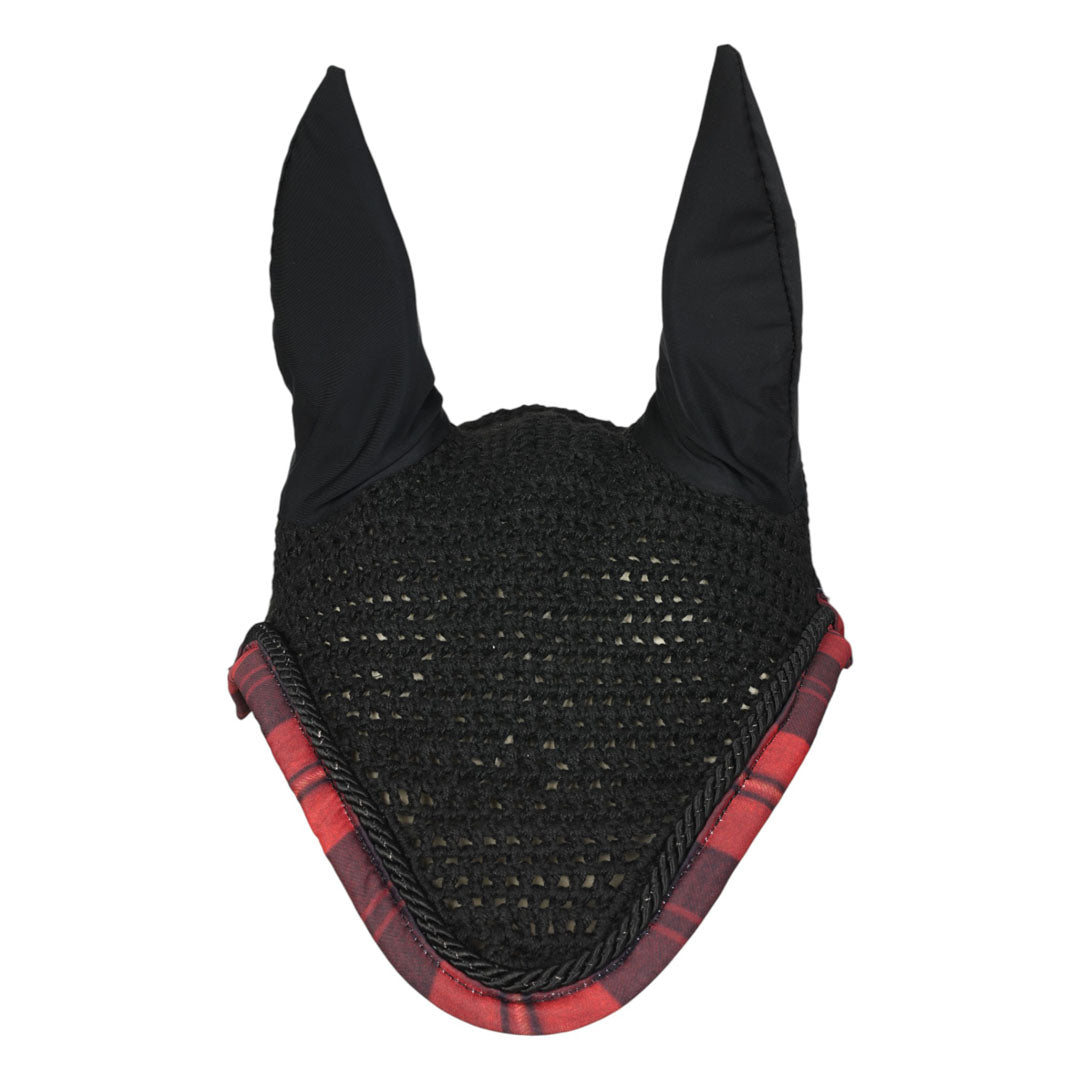 Dapplebay Holiday Plaid Fly Veil - Red
