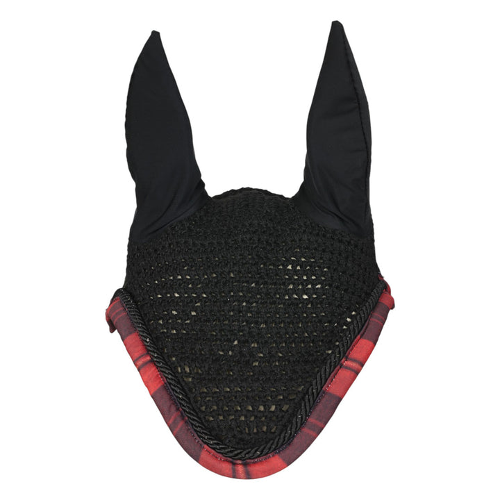 Dapplebay Holiday Plaid Pony Fly Veil - Red