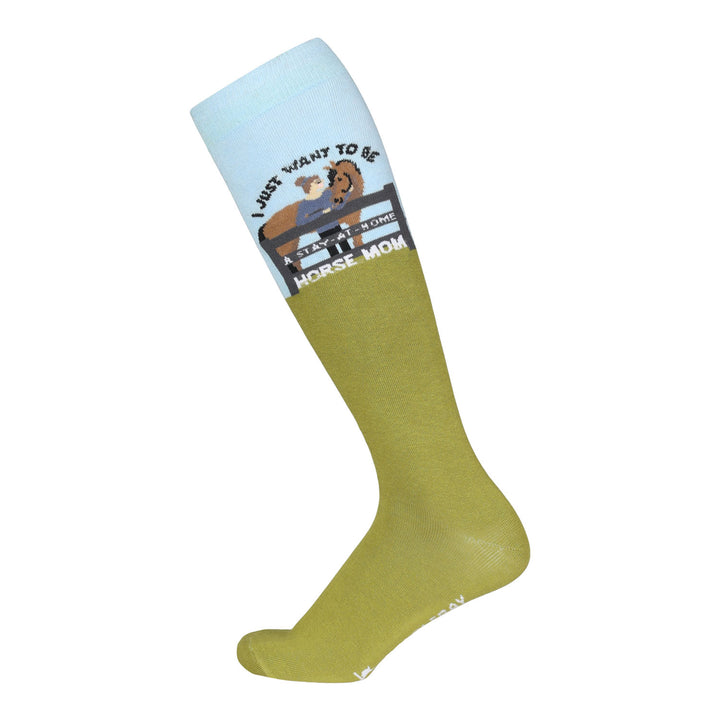 Dapplebay Knit Boot Socks - Horse Mom