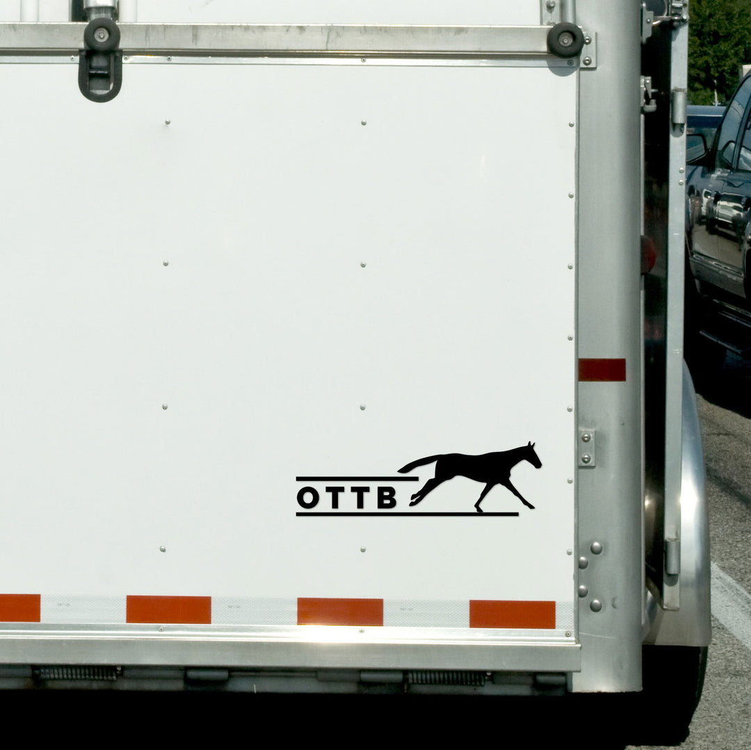 Dapplebay OTTB - Vinyl Decal-White - Dapplebay.com