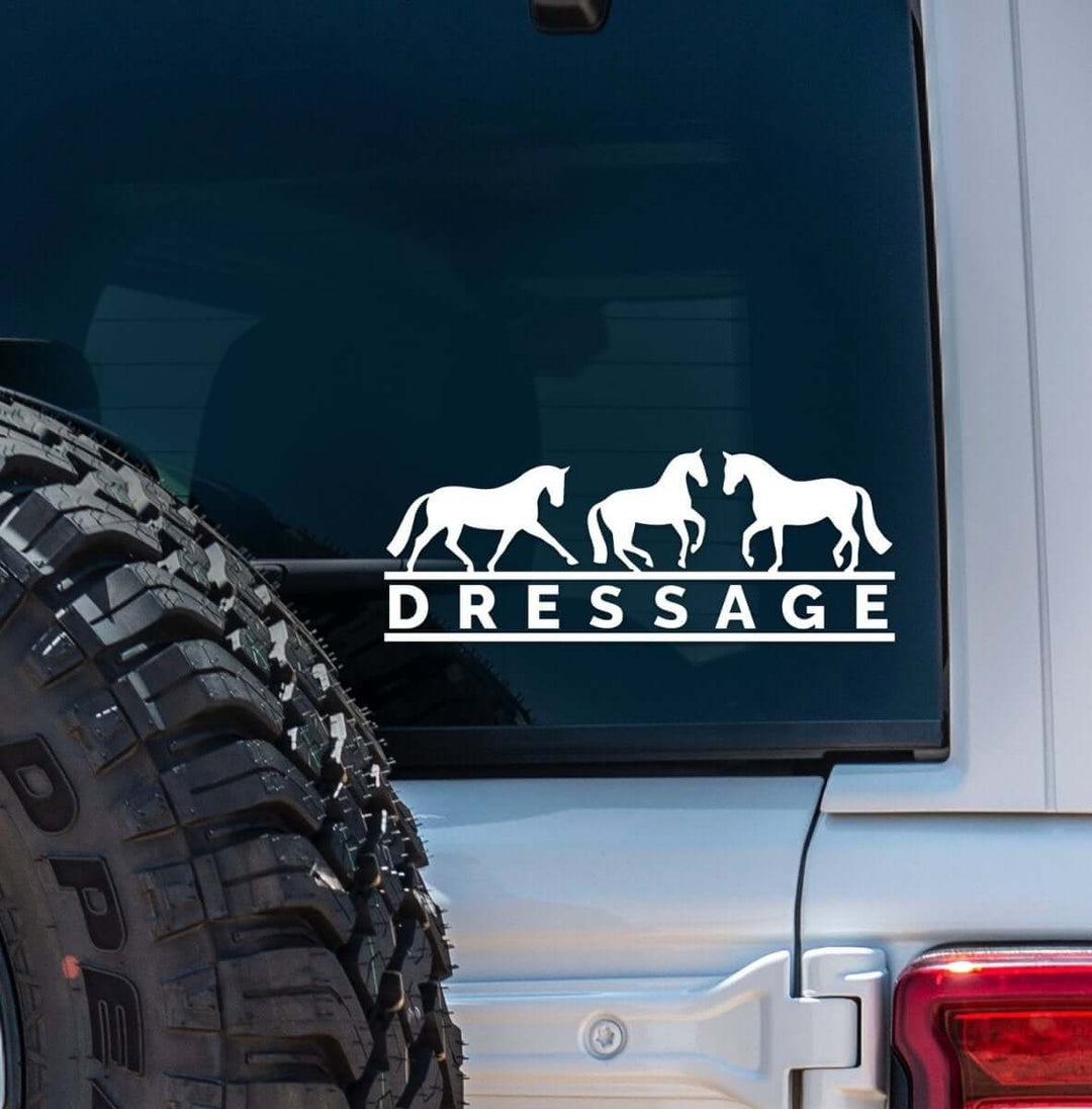 Dapplebay Dressage - Vinyl Decal-Black - Dapplebay.com