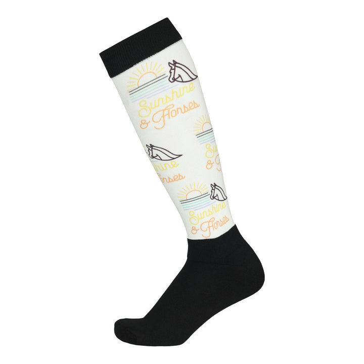 Dapplebay Slick Boot Socks - Sunshine & Horses