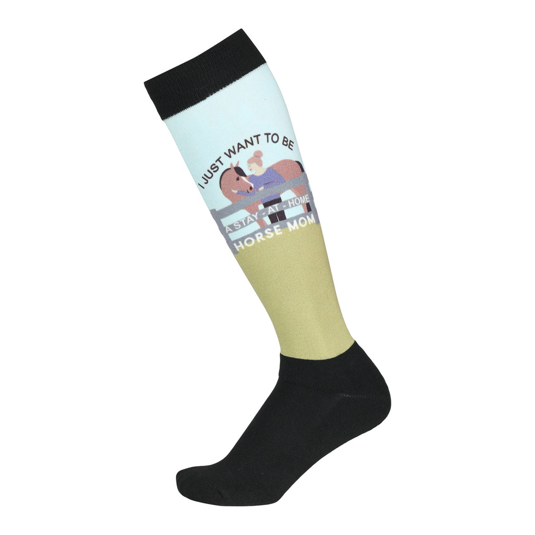 Dapplebay Slick Boot Socks - Horse Mom