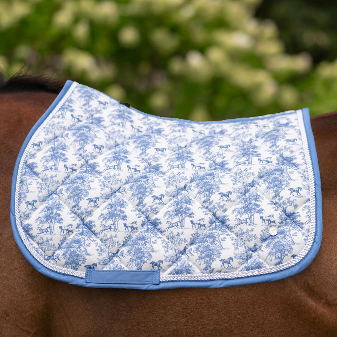 Dapplebay Equestrian Toile Jump Saddle Pad-Dapplebay.com