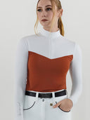 Dapplebay Lady 1/4 Zip LS Show Top-Rust