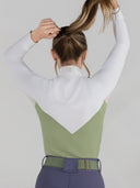 Dapplebay Lady 1/4 Zip LS Show Top-Sage