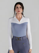 Dapplebay Lady 1/4 Zip LS Show Top-Moonrise