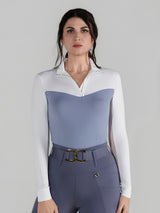 Dapplebay Lady 1/4 Zip LS Show Top-Moonrise