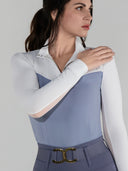 Dapplebay Lady 1/4 Zip LS Show Top-Moonrise
