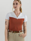 Dapplebay Lady 1/4 Zip SS Show Top-Rust