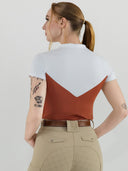 Dapplebay Lady 1/4 Zip SS Show Top-Rust