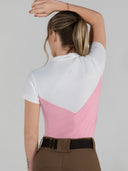 Dapplebay Lady 1/4 Zip SS Show Top-Ballet Pink