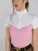 Dapplebay Lady 1/4 Zip SS Show Top-Ballet Pink