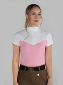 Dapplebay Lady 1/4 Zip SS Show Top-Ballet Pink