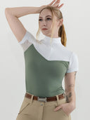Dapplebay Lady 1/4 Zip SS Show Top-Rosemary