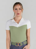Dapplebay Lady 1/4 Zip SS Show Top-Sage