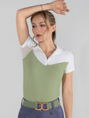 Dapplebay Lady 1/4 Zip SS Show Top-Sage