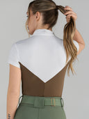Dapplebay Lady 1/4 Zip SS Show Top-Chestnut