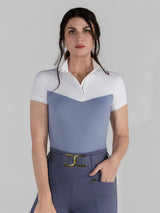 Dapplebay Lady 1/4 Zip SS Show Top-Moonrise