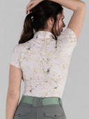 Dapplebay Dragonfly Meadow 1/4 Zip SS Riding Top-Light Pink