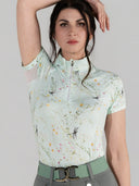 Dapplebay Dragonfly Meadow 1/4 Zip Riding Top - Short Sleeve
