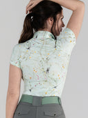 Dapplebay Dragonfly Meadow 1/4 Zip Riding Top - Short Sleeve