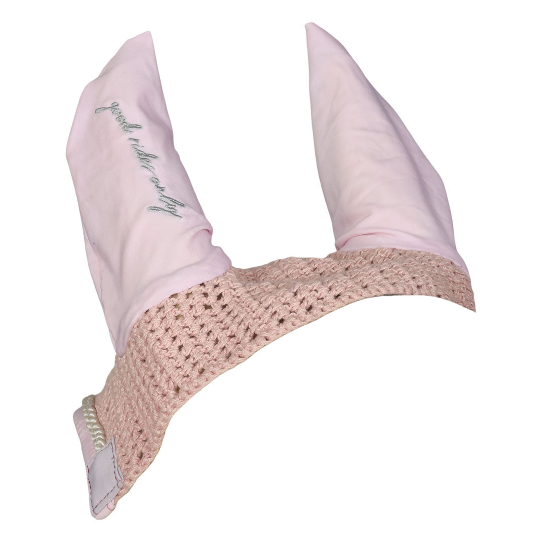 Dapplebay Gingham Pony Fly Veil-Pink/White