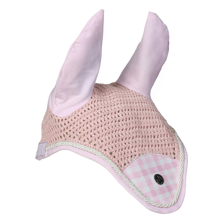 Dapplebay Gingham Fly Veil-Pink/White