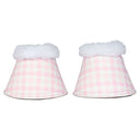 Dapplebay Gingham Bell Boots-Pink/White
