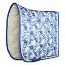 Dapplebay Equestrian Toile Dressage Saddle Pad-Blue/White