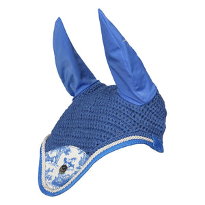 Dapplebay Equestrian Toile Fly Veil-Blue/White
