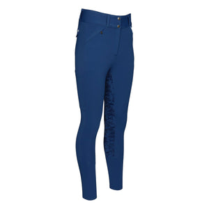Dapplebay Equestrian Toile Hybrid Silicone Full Seat Breeches-Bright Navy