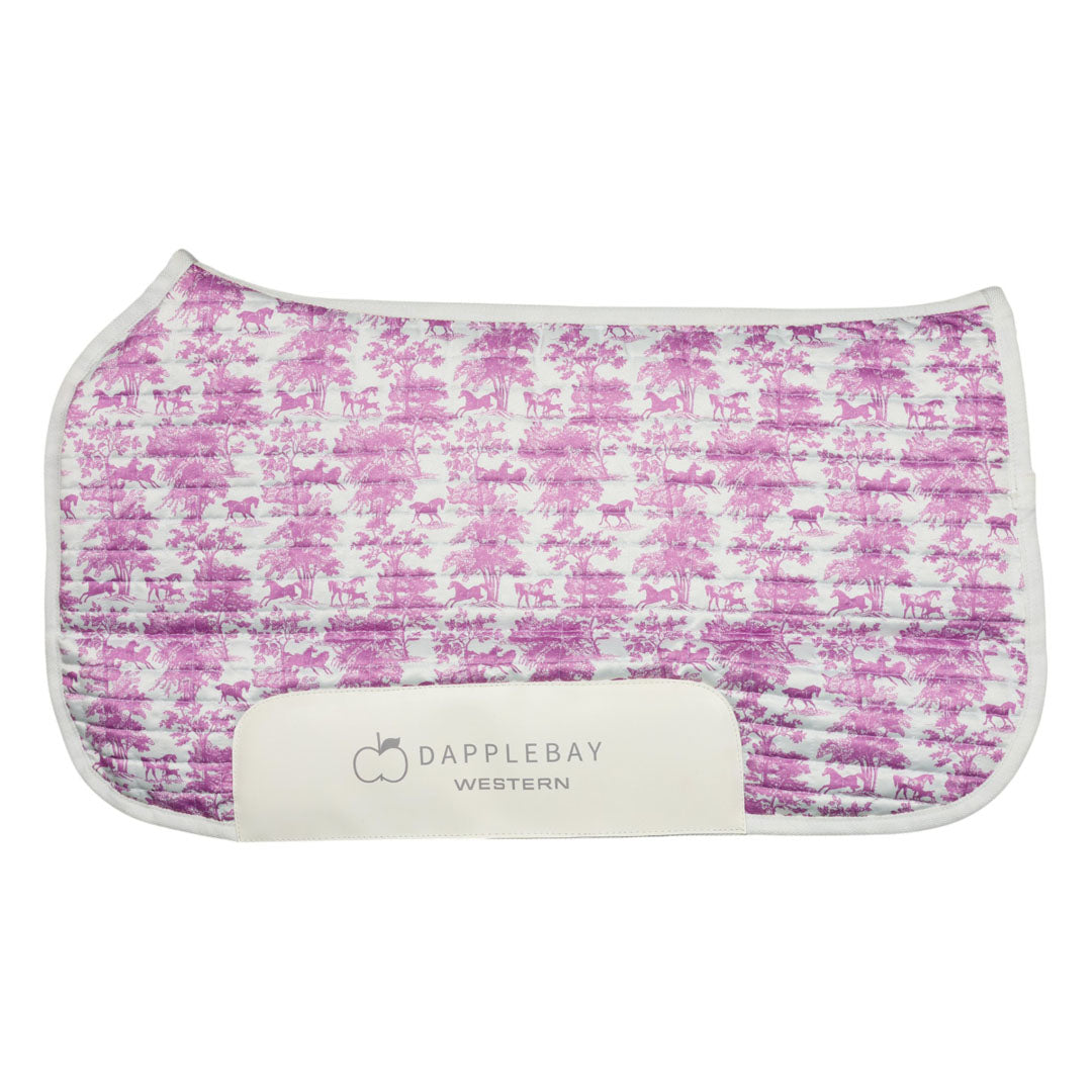 Dapplebay Equestrian Toile Western Saddle Pad-JPC Equestrian.com
