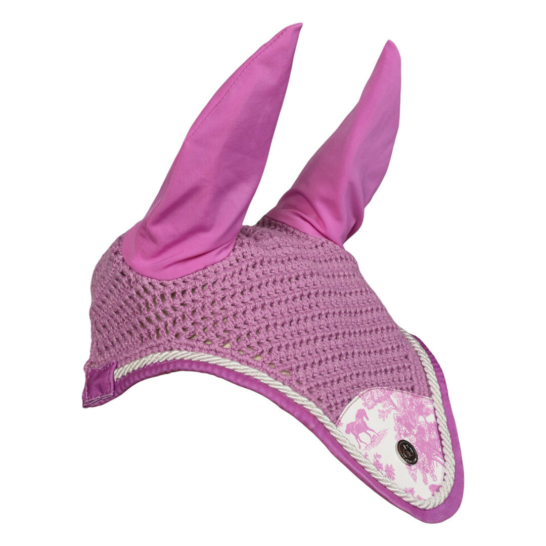 Dapplebay Equestrian Toile Fly Veil-Rose/White